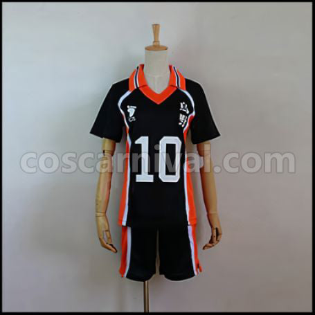 Haikyuu!! Shoyo Hinata Karasuno High School Volleyball Club Middle Blocker Uniform Cosplay Costume coscarnival - Front View