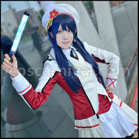 Love Live! 2nd Season That is Our Miracle Umi Sonoda Deluxe Edition Cosplay Costume coscarnival - Back View