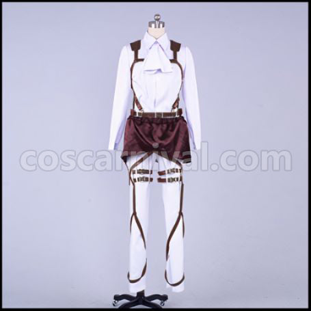 Attack on Titan Scout Regiment Levi Cosplay Costume coscarnival - Back View
