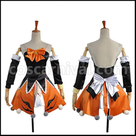 VOCALOID Hatsune Miku Little Devil Halloween Version Cosplay Costume Costume coscarnival - Front View
