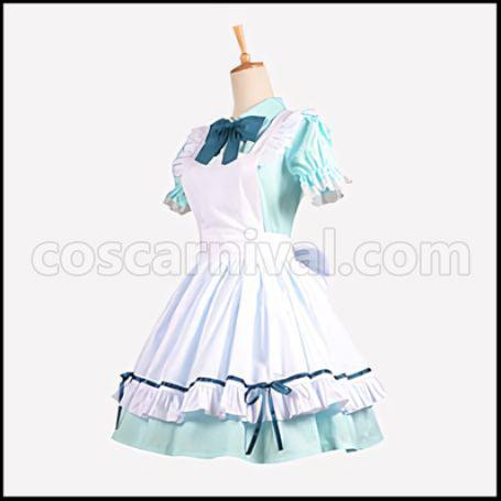 Love Live! SR Initial Awakening After Hanayo Koizumi Maid Dress Cosplay Costume coscarnival - Back View
