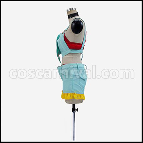 Love Live! Summer Colored Smile 1,2,Jump! Rin Hoshizora Cosplay Costume coscarnival - Back View