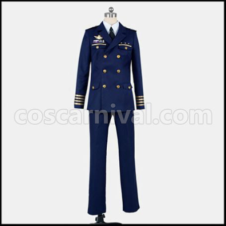 Uta no Prince-sama Shining Airlines Senior Pilot Cosplay Costume Shining AirlinesVer.Q SeniorVer.Q coscarnival - Back View
