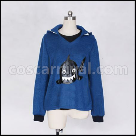 Free! Rin Matsuoka Shark Hoodie Cosplay Costume coscarnival - Front View