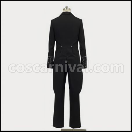 Black Butler II Claude Faustus Cosplay Costume coscarnival - Back View