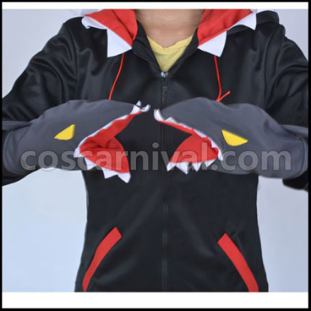 Free! Rin Matsuoka Shark Black Cosplay Costume coscarnival - Detail Close-up
