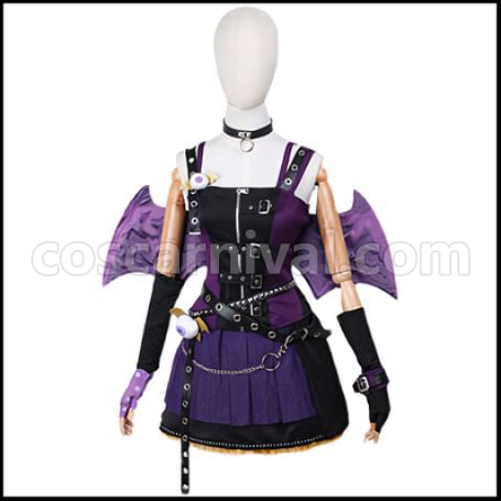 Hatsune Miku: Colorful Stage! Shiho Hinomori Cosplay Costume coscarnival - Front View