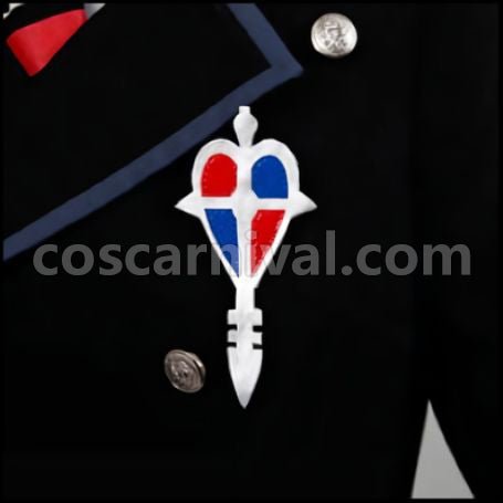 Blue Exorcist Okumura Yukio Cosplay Costume Revised Version coscarnival - Hem Detail