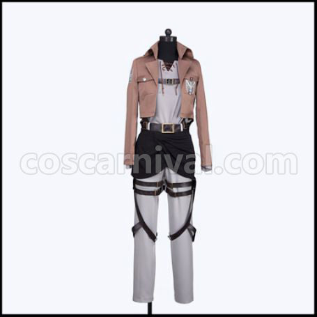 Attack on Titan Trainee Corps Eren Yeager Cosplay Costume coscarnival - Front View