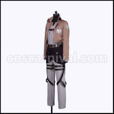 Attack on Titan Trainee Corps Eren Yeager Cosplay Costume coscarnival - Back View