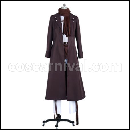 Attack on Titan Wings of Counterattack Online Mikasa Special Night Operations Soldier Cosplay Costume coscarnival - Front View
