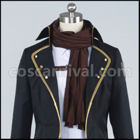 Attack on Titan Wings of Counterattack Online Mikasa Royal Direct Bombardier Cosplay Costume coscarnival - Back View