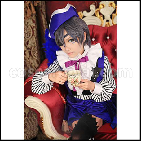 Black Butler Book of Circus Circus Arc Noah's Ark Circus Ciel Phantomhive Cosplay Costume coscarnival - Back View