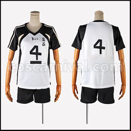 Haikyuu!! Fukurodani Academy High School Volleyball Captain Kotaro Bokuto Uniform Cosplay Costume coscarnival - Front View