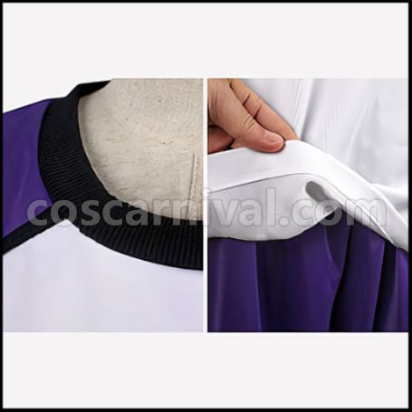 Haikyuu!! Shiratorizawa Academy Volleyball Team Captain Wakatoshi Ushijima Uniform Cosplay Costume coscarnival - Back View