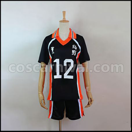 Haikyuu!! Tadashi Yamaguchi Karasuno High School Volleyball Club Middle Blocker Uniform Cosplay Costume coscarnival - Front View