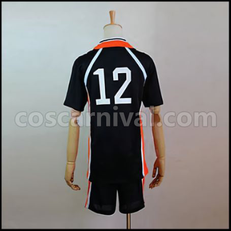 Haikyuu!! Tadashi Yamaguchi Karasuno High School Volleyball Club Middle Blocker Uniform Cosplay Costume coscarnival - Side Profile