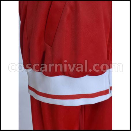 Free! Gou Matsuoka/Nagisa Hazuki Red Uniform Cosplay Costume coscarnival - Detail Close-up