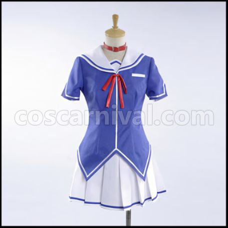 My Girlfriend and Childhood Friend Fight Too Much Chiwa Harusaki Cosplay Costume coscarnival - Front View
