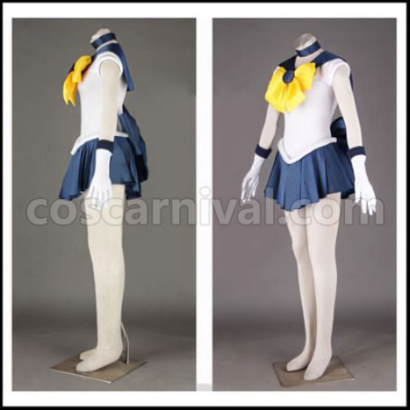 Sailor Moon Haruka Tenou Cosplay Costume coscarnival - Back View