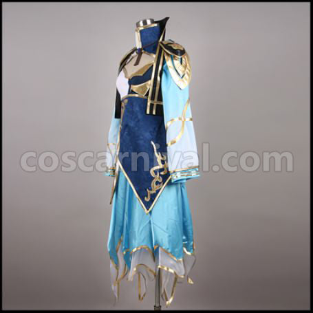 Samurai Warriors 3 Z Wang Yuanji Cosplay Costume coscarnival - Back View