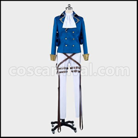 Attack on Titan Wings of Counterattack Online Captain Levi Independent Duty Heavy Infantry Cosplay Costume coscarnival - Front View