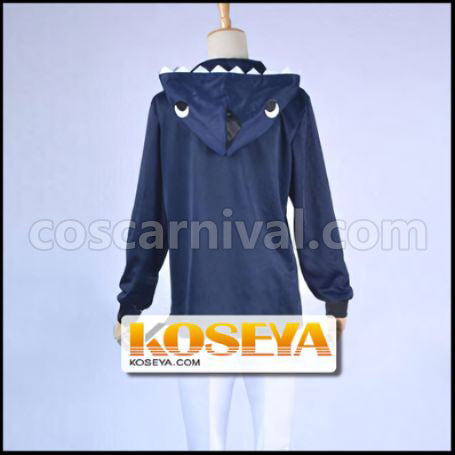 Free! Rin Matsuoka Shark Pattern Cosplay Costume coscarnival - Back View