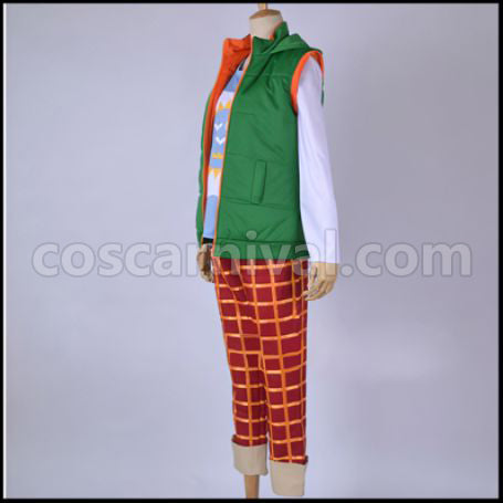 Free! Rin Matsuoka Childhood Memory Cosplay Costume coscarnival - Back View