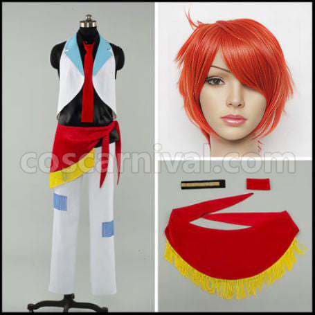 Uta no Prince-sama Saotome Academy A Class Ittoki Otoya Outfit + Wig 2 Piece Set coscarnival - Front View