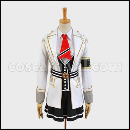 Kamigami no Asobi Kusanagi Yui School Uniform Cosplay Costume coscarnival - Front View