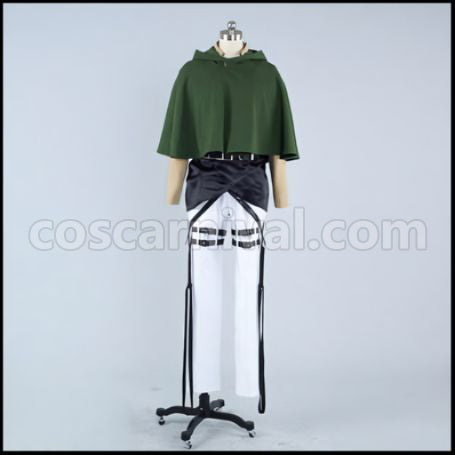 Attack on Titan Scout Regiment Eren Yeager Cosplay Costume Ver2 coscarnival - Front View