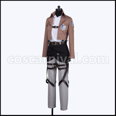 Attack on Titan Scout Regiment Annie Leonhart Cosplay Costume coscarnival - Back View