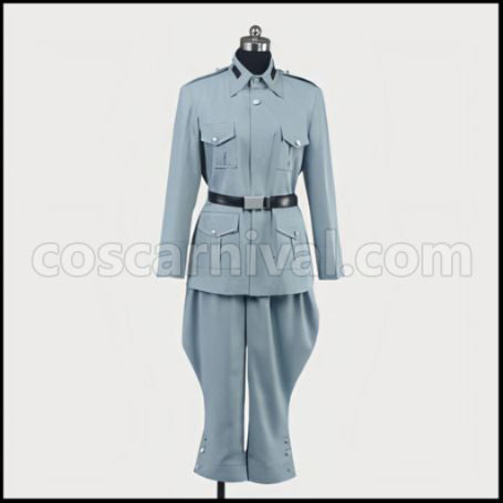 Axis Powers Hetalia Finland Military Uniform Cosplay Costume coscarnival - Front View