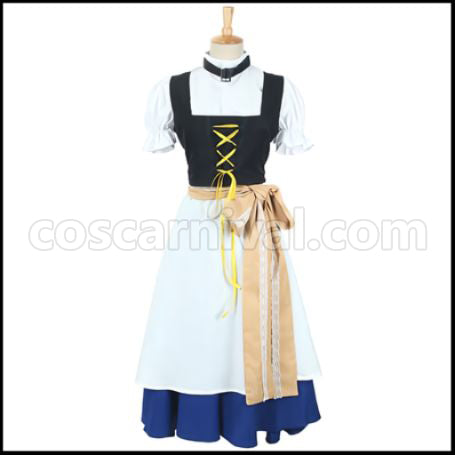 Axis Powers Hetalia Liechtenstein Cosplay Costume coscarnival - Front View