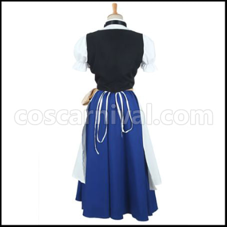 Axis Powers Hetalia Liechtenstein Cosplay Costume coscarnival - Back View