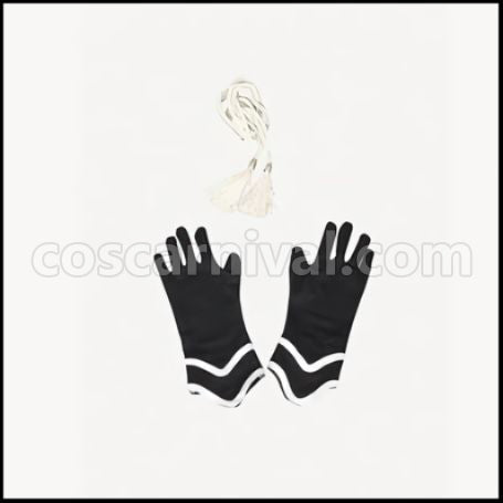 Hakuoki 2010 Calendar Saito Hajime Black Cosplay Costume coscarnival - Collar Design