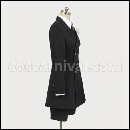 Black Butler II Ciel Phantomhive Mourning Outfit Cosplay Costume coscarnival - Cuff Style