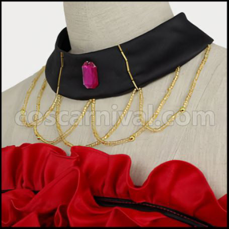 Black Butler Madam Red Ball Gown Cosplay Costume coscarnival - Cuff Style