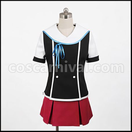 Dream Eater Merry Isana Tachibana Brave Fish Cosplay Costume coscarnival - Front View