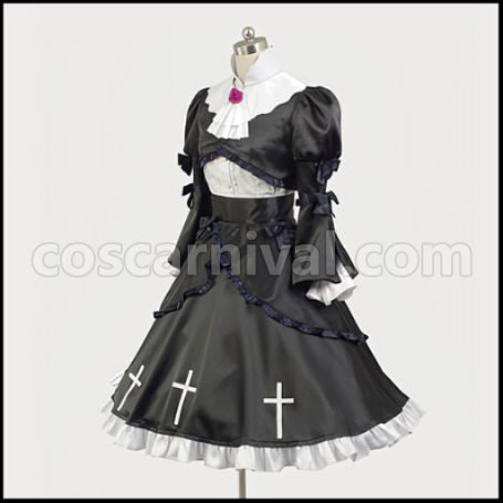 My Little Sister Can't Be This Cute Kuroneko Gothic Dress Cosplay Costume coscarnival - Side Profile
