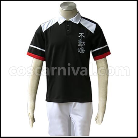 The New Prince of Tennis Fudomine Middle School Tennis Wear Summer Cosplay Costume coscarnival - Front View