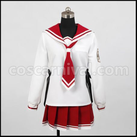 Aria the Scarlet Ammo Aria H. Kanzaki Cosplay Costume coscarnival - Front View