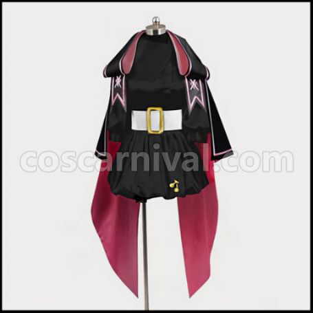 Macross Frontier the Movie The False Songstress Black Cosplay Costume coscarnival - Front View