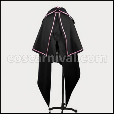 Macross Frontier the Movie The False Songstress Black Cosplay Costume coscarnival - Back View