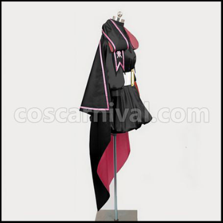 Macross Frontier the Movie The False Songstress Black Cosplay Costume coscarnival - Side Profile