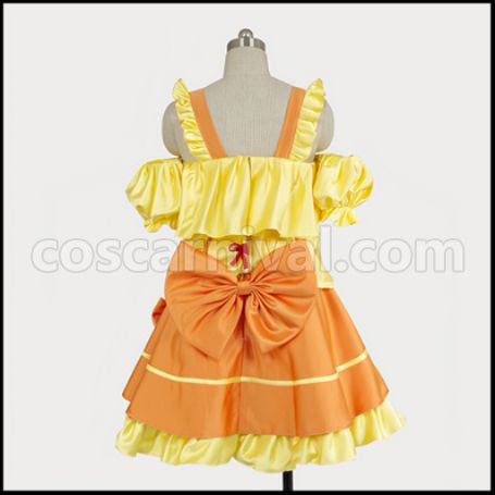 Macross F Ranka Lee Interstellar Flight Suit Cosplay Costume coscarnival - Back View