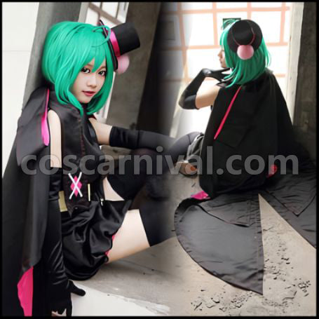 Macross F Ranka Black Rabbit Cosplay Costume coscarnival - Front View