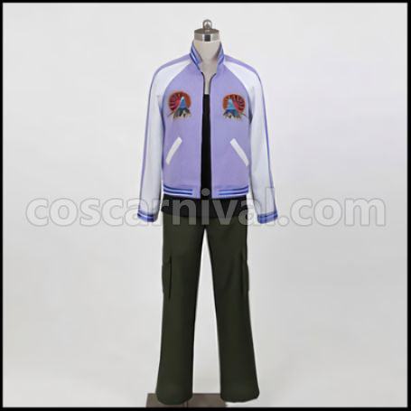 TIGER & BUNNY Origami Cyclone Ivan Karelin Cosplay Costume Deluxe Edition coscarnival - Front View