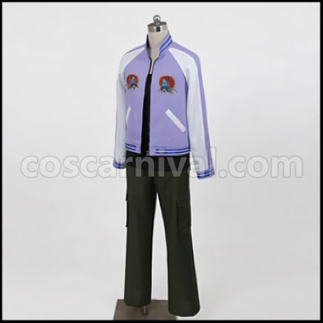 TIGER & BUNNY Origami Cyclone Ivan Karelin Cosplay Costume Deluxe Edition coscarnival - Back View