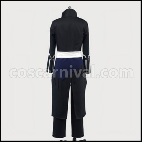 Hakuoki Saito Hajime Western Outfit Costume + Wig Set coscarnival - Hem Detail